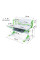 Стол Evo-kids Aivengo (L) Gray (арт.Evo-720 WG)  - столешница белая / ножки белые с серым (коробок-2 шт.)