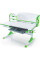 Стол Evo-kids Aivengo (L) Green (арт.Evo-720 WZ) - столешница белая / ножки белые с зеленым (коробок-2 шт.)