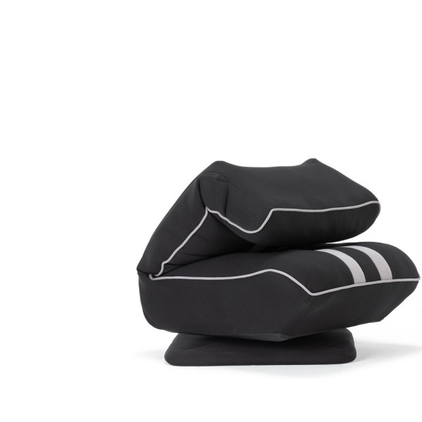 Геймерське крісло GM-06 Black (арт. GM-06 Black) - оббивка тканина / чорна з сірим (коробок 1 шт.)