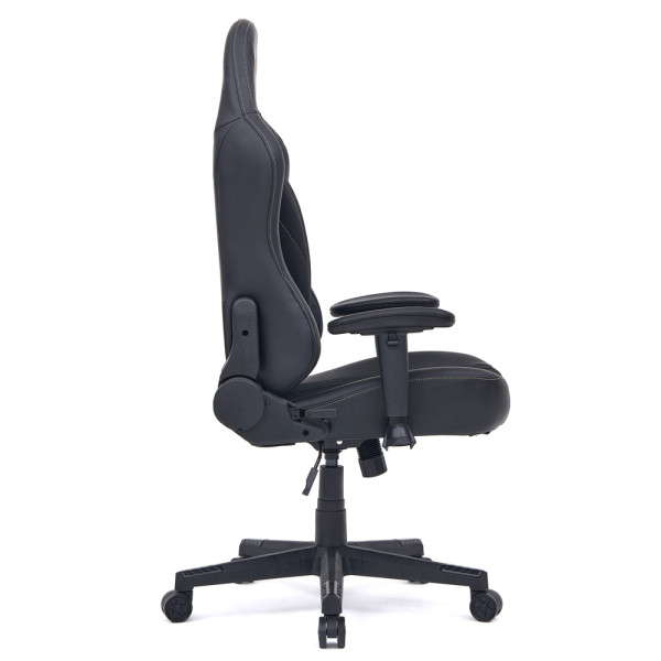 Геймерское кресло Cyberlux Helios Black (арт. GM-204 B) - ткань + экокожа / цвет черный (коробок 1 шт.)