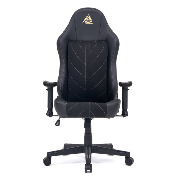 Геймерское кресло Cyberlux Helios Black (арт. GM-204 B) - ткань + экокожа / цвет черный (коробок 1 шт.)