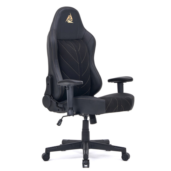 Геймерское кресло Cyberlux Helios Black (арт. GM-204 B) - ткань + экокожа / цвет черный (коробок 1 шт.)