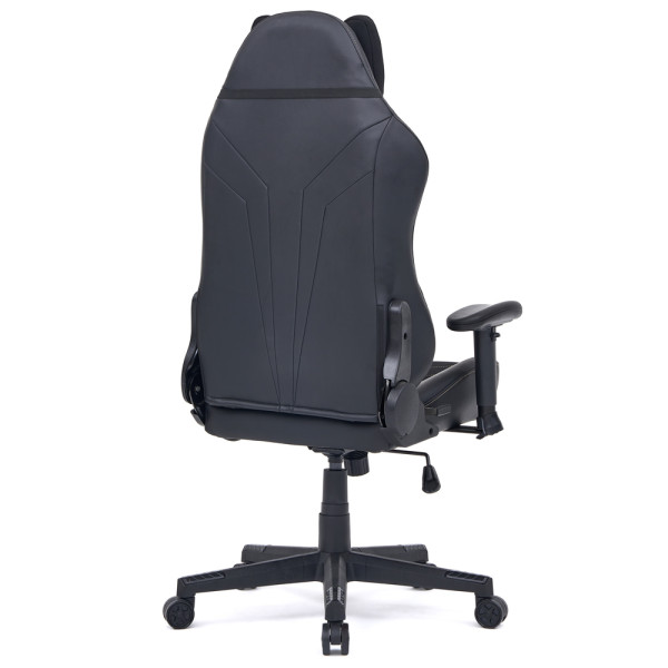 Геймерское кресло Cyberlux Helios Black (арт. GM-204 B) - ткань + экокожа / цвет черный (коробок 1 шт.)