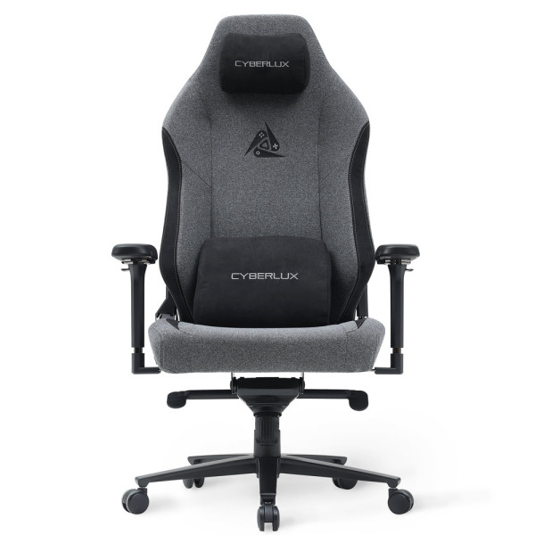 Геймерське крісло Cyberlux Ares Grey (арт. GM-405 G) - оббивка тканина / колір сірий з чорним (коробок-1 шт.)