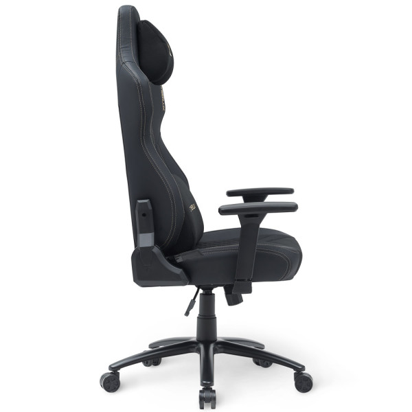 Геймерское кресло Cyberlux Poseidon Black (арт. GM-415 B) - обивка ткань+ экокожа / цвет черный (коробок-1 шт.)