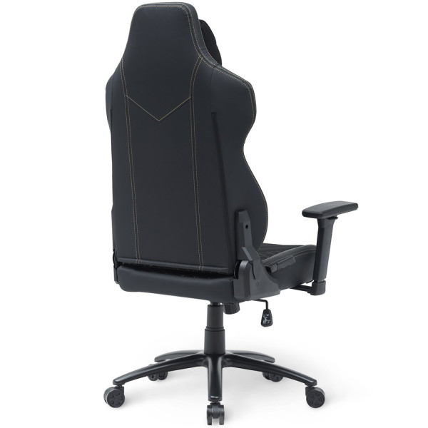 Геймерское кресло Cyberlux Poseidon Black (арт. GM-415 B) - обивка ткань+ экокожа / цвет черный (коробок-1 шт.)