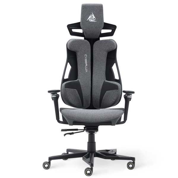 Геймерське крісло Cyberlux V10 Fabric Grey (арт. GM-V10 FG) - оббивка тканина / колір сірий (коробок 1 шт.)