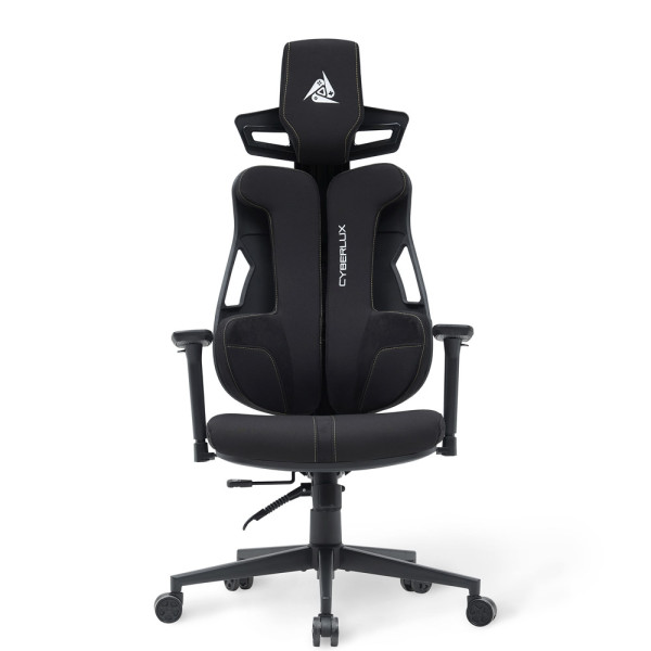 Геймерское кресло Cyberlux V8 Fabric Black (арт. GM- V8 FB) - обивка черная однотонная (коробок-1 шт.)