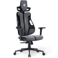 Геймерське крісло Cyberlux V8 Fabric Grey (арт. GM-V8 FG) - оббивка сіра однотонна (коробок-1 шт.)