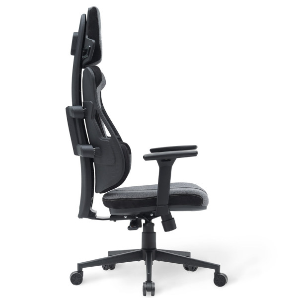 Геймерское кресло Cyberlux V8 Fabric Grey (арт. GM- V8 FG) - обивка серая однотонная (коробок-1 шт.)