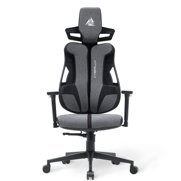 Геймерское кресло Cyberlux V8 Fabric Grey (арт. GM- V8 FG) - обивка серая однотонная (коробок-1 шт.)
