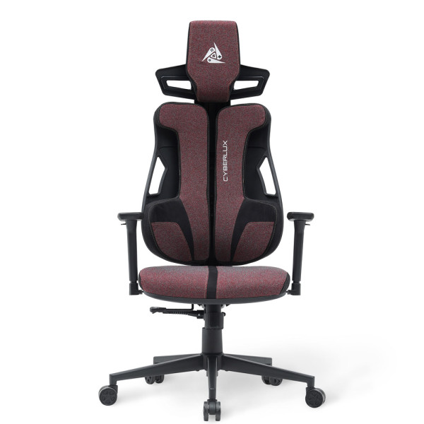 Геймерське крісло Cyberlux V8 Fabric Red (арт. GM-V8 FR) – оббивка червона однотонна (коробок-1 шт.)