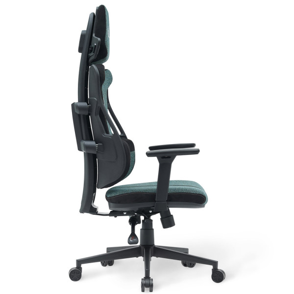 Геймерське крісло Cyberlux V8 Fabric Green (арт. GM-V8 FZ) - оббивка бірюзова однотонна (коробок-1 шт.)