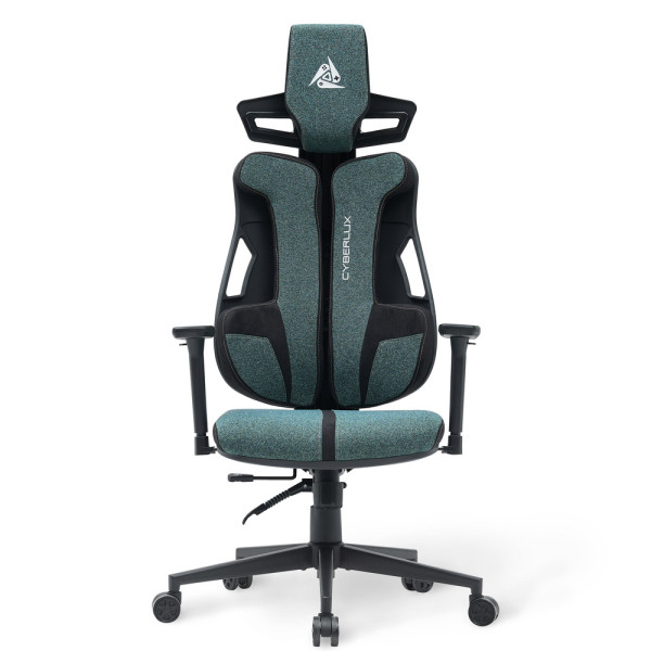 Геймерське крісло Cyberlux V8 Fabric Green (арт. GM-V8 FZ) - оббивка бірюзова однотонна (коробок-1 шт.)