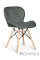 Стілець Hommex Romen Dark Grey (арт. H-145 Dark Grey MR) - тканина темно-сіра / ніжки дерев'яні (коробок 1 шт.)