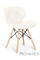 Стульчик Hommex Karmen White (арт. H-145 White) - обивка белая экокожа / ножкие деревянные (коробок-1 шт.)