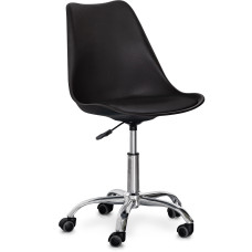 Кресло Evo-kids Capri Black (арт. H-231 B/B) - пластик черный / подушка черная (коробок-1 шт.)