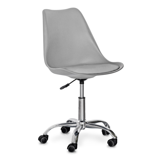 Кресло Hommex Kantri Grey (арт. H-231 G/G MR) - пластик серый / подушка серая (коробок-1 шт.)