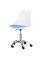 Кресло Evo-kids Capri White / Blue (арт. H-231 W/BL) - пластик белый / подушка голубая (коробок-1 шт.)