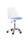 Кресло Evo-kids Capri White / Blue (арт. H-231 W/BL) - пластик белый / подушка голубая (коробок-1 шт.)
