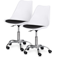 Комплект (2шт) кресло Evo-Kids Capri White / Black (арт H-231 W/B -Х2) - пластик белый / подушка черная (коробок-1 шт.)