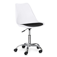 Крісло Hommex Kantri White / Black (арт. H-231 W/B MR) - пластик білий / чорна подушка (коробок-1 шт.)