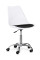 Кресло Hommex Kantri White / Black (арт. H-231 W/B MR) - пластик белый / подушка черная (коробок-1 шт.)