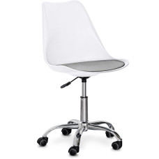 Кресло Evo-kids Capri White / Grey (арт. H-231 W/G) - пластик белый / подушка серая (коробок-1 шт.)