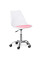 Кресло Evo-kids Capri White / Pink (арт. H-231 W/PN) - пластик белый / подушка розовая (коробок-1 шт.)