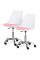 Комплект (2шт) кресло Evo-Kids Capri White / Pink (арт H-231 W/PN -Х2) - пластик белый / подушка розовая (коробок-1 шт.)