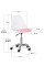 Комплект (2шт) кресло Evo-Kids Capri White / Pink (арт H-231 W/PN -Х2) - пластик белый / подушка розовая (коробок-1 шт.)