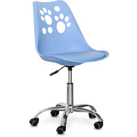 Детское кресло Evo-kids Indigo Blue (арт H-232 BL/BL) - пластик голубой / подушка голубая (коробок-1 шт.)