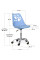 Детское кресло Evo-kids Indigo Blue (арт H-232 BL/BL) - пластик голубой / подушка голубая (коробок-1 шт.)