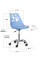 Комплект (2шт) детское кресло Evo-Kids Indigo Blue  (арт H-232 BL/BL -Х2) - пластик голубой / подушка голубая (коробок-1 шт.)