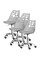 Комплект (4шт) дитяче крісло Evo-Kids Indigo Grey (арт H-232 G/G-Х4) - пластик сірий / подушка сіра (коробок-2 шт.)