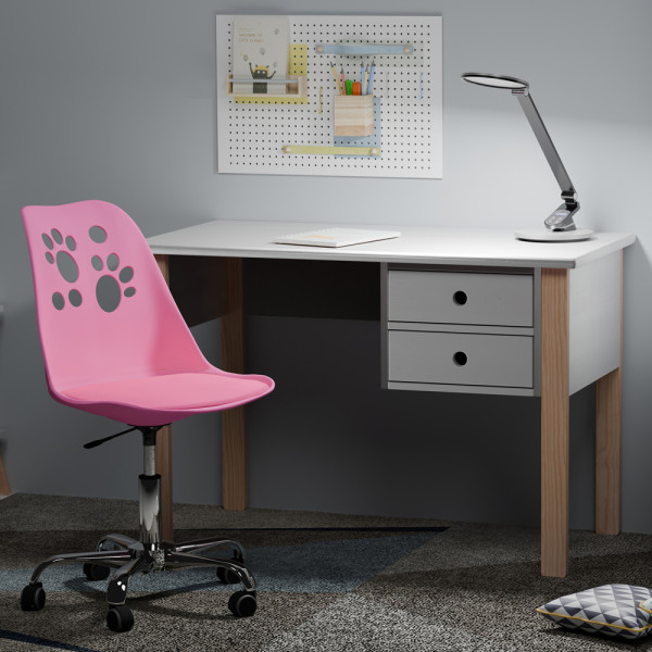 Комплект (2шт) детское кресло Evo-Kids Indigo Pink (арт H-232 PN/PN -Х2) - пластик розовый / подушка розовая (коробок-1 шт.)