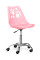 Кресло Hommex Dingo Pink (арт H-232 PN/PN MR) - пластик розовый / подушка розовая (коробок-1 шт.)