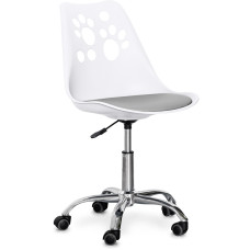 Дитяче крісло Evo-kids Indigo White / Grey (арт H-232 W/G) - пластик білий / подушка сіра (коробок-1 шт.)