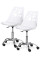 Комплект (2шт) детское кресло Evo-Kids Indigo White (арт H-232 W/W -Х2) - пластик белый / подушка белая (коробок-1 шт.)