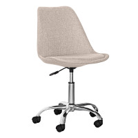 Крісло Hommex Albina Light Brown (арт. H-233 Light Brown) - обивка світло-коричнева однотонна / хромована основа (коробок-1 шт.)