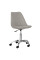 Кресло Hommex Albina Light Grey (арт H-233 Light Grey) - оббивка светло-серая однотонная / хромированное основание (коробок-1 шт.)
