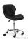 Кресло Hommex Margo Black (арт. H-245 Black) - обивка черная экокожа / хромированное основание (коробок-1 шт.)