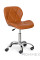 Крісло Hommex Margo Light Brown (арт.H-245 Light Brown) - оббивка світло-коричнева еко шкіра/хромована основа (коробок-1 шт.)