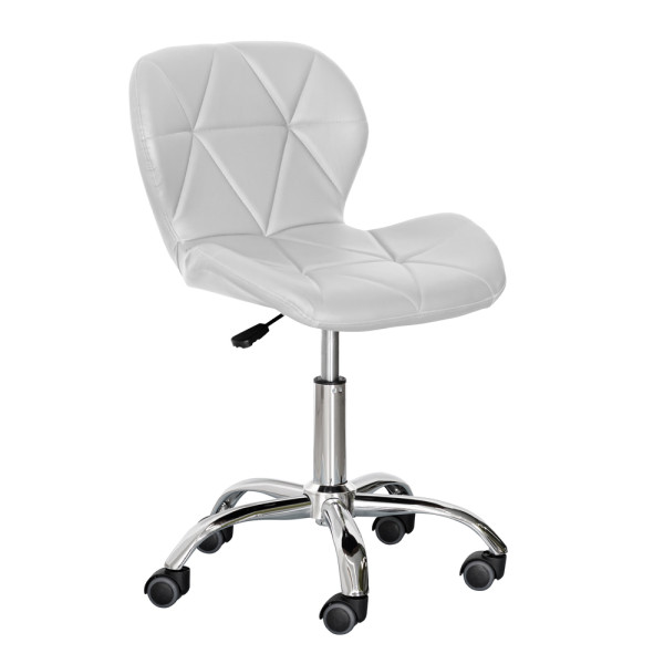 Кресло Hommex Maro Light Grey (арт.H-245 Light Grey MR) – обивка светло-серая эко кожа/хромированная основа (коробок-1 шт.)
