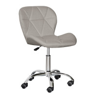 Крісло Hommex Margo Light Grey fabric (арт.H-245 Light Grey fabric) - оббивка світло-сіра тканина / хромована основа (коробок-1 шт.)