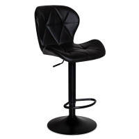 Крісло Hommex Martini Black (арт. H-445 Black/Black base) - оббивка чорна екошкіра / чорне основа (коробок-1 шт.)