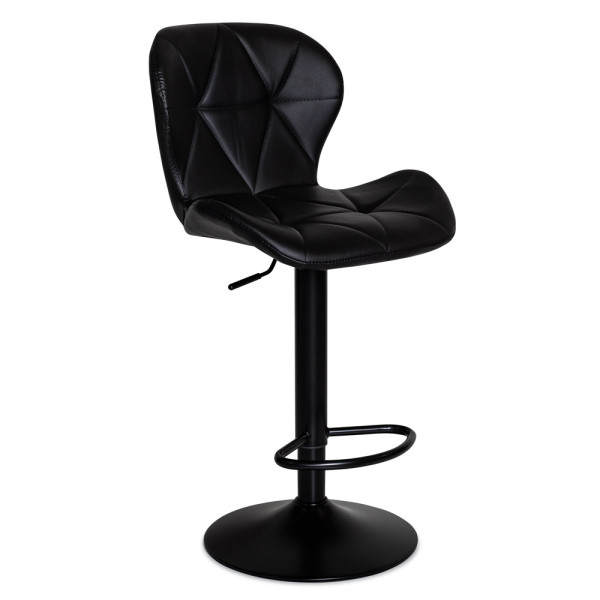 Крісло Hommex Martin Black (арт. H-445 Black/Black base MR) - оббивка чорна екошкіра / чорна основа (коробок-1 шт.)