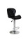 Крісло Hommex Martini Black (арт. H-445 Black/Сhrome base) - оббивка чорна екошкіра / хромована основа (коробок-1 шт.)