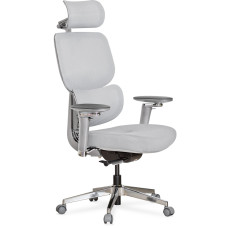 Кресло Mealux D2 Air Fabric Grey (арт. HF-D2 F/G) - спинка сетка / сиденье ткань / цвет серый (коробок-1 шт.)