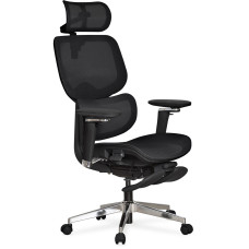Кресло Mealux D2 Air Plus Black (арт. HF-D2 Plus M/B) - спинка сетка / сиденье сетка / цвет черный (коробок-1 шт.)